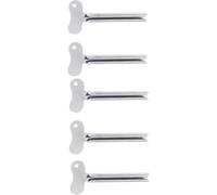 5 Pcs Stainless-Steel Tube Toothpaste Squeezer Keys Metal Hair Dye Color Wringer Tool Durable Key Roller Dispenser Processing Bathroom Safety, Aids and Accessories