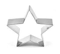 5 Pcs Star Cookie Cutters,Cutter Christmas Baking Pastry Set,Biscuit Cake Kids Gingerbread Mince Small Snowflake Cookies Usable,Shaped Mini Stainless Creative Hexagon Stars,for Christma Foods Shapes