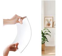 5 PCS Stick On Mirrors for Wardrobe Doors, 20x20cm Self Adhesive Acrylic Mirrors Stickers, Safe HD Plexi-glass Mirror, Large Full Body Length Frameless Mirrors Tiles for Walls Bathroom Bedroom Hallway