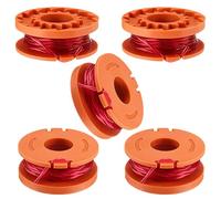 5 PCS Strimmer Spool Line,Compatible with Worx WA0010 WG163E/169E/154E/157E Double Helix Cutting Wire