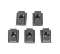5 Pcs T Slot Nuts Thread,Clamping Table Slot Nut Fasteners,Black Oxide Finish T Slot Nuts Milling Machine Accessories M8 / 10 Threads Fit Into T Slots in Machine Tool Tables (M8)