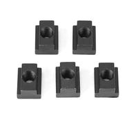 5 Pcs T Slot Nuts Thread,Clamping Table Slot Nut Fasteners,Black Oxide Finish T Slot Nuts Milling Machine Accessories M8 / 10 Threads Fit Into T Slots in Machine Tool Tables (M10)