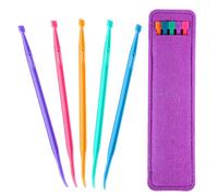 5 Pcs That Purple Thang Sewing Tools, Multifunctional Sewings Stiletto Accessories with Felt Storage Bag, Colorful Quilting & Sewing Craft Supplies (5 Colors)