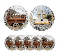 5 Pcs The Last Supper Christian Commemorative Challenge Coin - Bible Inspired Religious Collectible Coin, Inspirational Faith Gift for Men, Women & Kids
