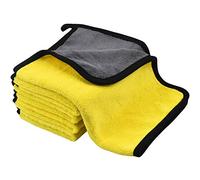5 Pcs Thick Plush Cloths Car Microfibre Plush Cleaning Cloth Absorbent Thick Cloth for Car Auto Washing Towel Car Care Cleaning Towel for Polishing Washing Waxing Dusting Detailing 15.7'' x 11.8''