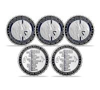 5 Pcs Thin Blue Line Police Officers Challenge Coin Spartan Warriors Law Enforcement Gift