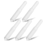5 Pcs Toilet Plastic Holder Toilet Paper Roller Spring Universal Plastic Spring Loaded Roller Replacement Rod White Toilets Paper Holder for Bathroom Indoor Family Pack Practical Tool Accessories