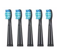 5 PCS Toothbrush Heads Compatible with Fairywill,Toothbrush Heads Compatible with Suri,Compatible for Fairywill D7 D8 FW507 FW508 FW551 FW917 FW959 FWD1 FWD3 Seago E9 SG-507 SG-958 (Black)