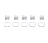 5 Pcs Trailer Boat D Ring Rope Chain Strap Tie Down Surface Mount