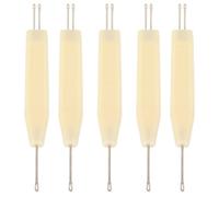 5 Pcs Transfer Needle for Knitting Machine, 3.6mm Pitch 1X2 Fine Workmanship Stainless Steel and Plastic Knitting Accessories Replacement for SK270 SK272 SK370 SK119