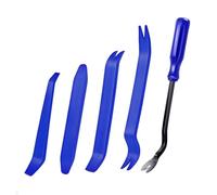 5 Pcs Trim Removal Tools, Pry Tools, Car Pry Tool Kit, Car Panel Door Audio Radio Stereo Removal Tools, Auto Clip Fastener Remover Pry Tool Set, Blue