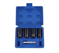 5 PCS Twist Socket Set, Lug Nut Remover Extractor Tool Metric Bolt and Lug Nut Extractor Socket Tools, 1/2" Drive Impact Extractor Tool for Removing Rust Deformation Peeling (One Size 5PCS)