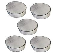 5 PCS, Tyre Protector for Smart Fortwo Cabrio 2008 2009 2010, Portable Dust and Sun-proof Tyre Cover, Waterproof Protective Tyre Covers, Wheel Protective Cover,Silver1