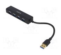 5 pcs : UA0295 - Hub USB, USB A socket x4,USB A plug, USB 3.0, PnP, 5Gbps