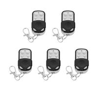 5 Pcs Universal Garage Door Opener Remote, 433Mhz Wireless Garage Door Opener, Garage Remote Control Key Fob with Key Cover Slide for Clone Garage Gate Door Opener (Digital Type)