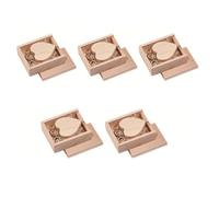 5 PCS USB Flash Driver Wood USB Memory Stick Pen Drives with Wooden Box (Maple Heart, 3.0 32GB)