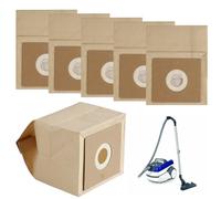 5 PCS Vacuum Cleaner Dust Bags, 3d Efficiency Paper Dust Bags for Bush Model, Replacement Vacuums Cleaner Compatible with Hoover Storage Bag Vacuum Cleaner Accessories