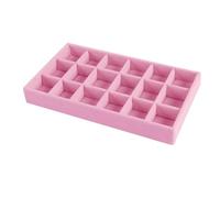 5 PCS Velvet Jewelry Display Stackable Exquisite Jewellery Holder Portable Ring Earrings Necklace Organizer Box For Necklaces, Earrings, Rings(Color2)