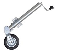 (5 pcs) vidaXL Folding Jockey Wheel 60 mm with Wheel Chocks Trailer Caravan Horse Box