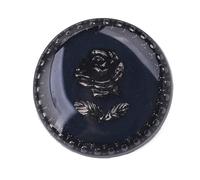 5 pcs Vintage Round Retro Gold Metal Rose Flower Pattern Buttons for Clothes Coats Decoration