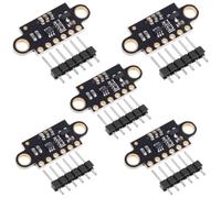 5 Pcs VL53L0X Lidar Sensor 2m Range High Precision Single-Point Distance Sensor Compact Lightweight ToF Module with I2C Interface for Arduino Raspberry Pi Robot IoT Projects Smart Homes GY-VL53L0XV2