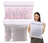 5 PCS Washing Bag with Zips for Delicates Washing Machine Wash Bags for Travel Mesh Laundry Bags for Washing Machine for Delicates Blouse Hosiery T-Shirt Socks Underwear Clothes