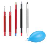 5 Pcs Watch Hands Repair Tool Kit Stainless Steel Watch Setting Watches Hand Presser Pusher Minute Second Hour Hands Removal Watchmaker Repair Tools With Air Blower for Watches Hand Repairs Replace