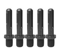 5 Pcs Water Drill Extension Rod for Electric Hammer, Conversion Adapter with Hex Round Square Shank, Metal Drill Bit Chuck for Concrete Red Brick Foam Brick Drilling