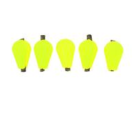 5 Pcs Water Drop Fishing Float Foam Strike Indicator Fly Fishing Tackle Accessory Big Size (Fluorescent Yellow)
