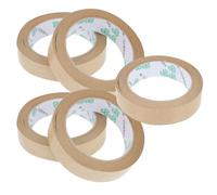 5 Pcs Water-free Kraft Packaging Tape, Self Adhesive Paper for Boxes | Smooth Kraft Paper Surface, Paint Masking Use, Clean Frame Backs, Books and Corner Joints