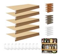5 Pcs Waterproof PVC Wire Shelf Covers for Kitchen Pantry Closet & Office Easy to Cut & Inll Prevents Item Leaka Removable & Versatile (39" W x 14" D)