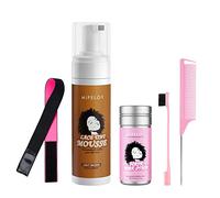 5 Pcs Wig Tool Kit, 200ml Lace Tint Melting Hair Mousse Foam, Mocha Light Brown Toupees Spray Glue, 75g Styling Wax Stick Pomade Gel, Wig Band, Edge Control Brush, Needle Tail Comb