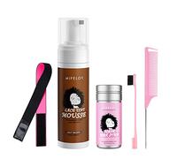 5 Pcs Wig Tool Kit, 200ml Lace Tint Melting Hair Mousse Foam, Mocha Middle Brown Toupees Spray Glue, 75g Styling Wax Stick Pomade Gel, Wig Band, Needle Tail Comb, Edge Control Brush