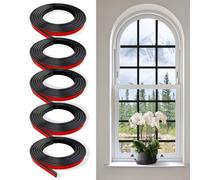 5 PCS Window Grid Kit,32.8ft Peel and Stick Window Grids,DIY Window Grille Inserts Grid Kit,Cuttable Wall Trim Molding for Window Door Frames(5x6.56 ft x 0.5 in Wx0.2in)