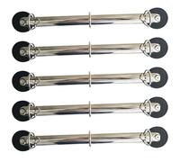 5 Pcs with Strong Attachment Force 3 Binder Loops, 1 Inch / 25 mm D Loop with Strong Attachment Force Hanging Binder Rings, Locking Mechanism,No Drilling, Metal File Folder Organizer for Office & Home