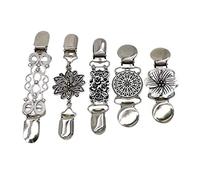 5 Pcs Women Cardigan Sweater Clip Blouse Shawl Brooch Shirt Collar Duck Clasp