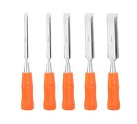 5 PCS Wood Carving Chisels for Woodworking DIY, Wood Chisel Sets with Bevel Edge and Ergonomic Handle, Wood Gouge Tools for Woodworking Carving 6mm, 8mm, 12mm, 18mm, 24mm