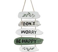 5 Pcs Wooden Wall Art, Inspirational Quote Hanging Wall Signs for Home | Rustic Wooden Hanging Plaque, Motivational Boho Home Decor for Living Room, Bedroom, Office and Housewarming Gifts
