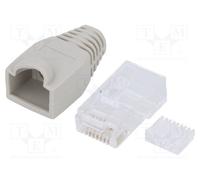 5 pcs x LOGILINK - MP0023 - Plug, RJ45, PIN: 8, Cat: 6, unshielded,with protecti