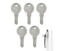 5 PCS Yale Type Window Key Replacement, UPVC Window Handle Keys, Spare Window Lock Keys for Yale Style UPVC Window Locks, Durable Metal Alloy Replacement Keys