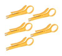 5 PCS Yellow Wire Stripper IDC Insertion Tool Punch Down UTP Cable Cutter Stripper Tool