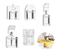 5 Pcs Zipper Foot for Sewing Machine,Compatible with Janome Singer Brother or Other Household Low Sewing Shank Machines,Invisible Durable Zipper Foot Sewing Machine Accessories Includes Walking Foots