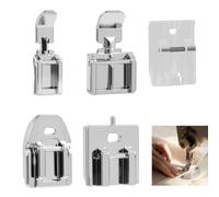 5 Pcs Zipper Foot for Sewing Machine, Invisible Zipper Foot Accessories, Low Shank Snap-On Zipper Presser Foot Compatible with Brother, Singer, Janome, Babylock, Accessories for Crafts Upholstery DIY