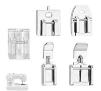 5 PCS Zipper Foot for Sewing Machine Universal Presser Feet Invisible Sewing Machine Feet Set Clip on Zig Zag Foot Compatible with Brother Singer Janome Overlocker