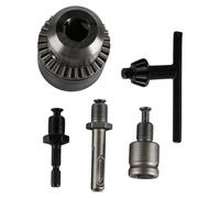 5 Pcs ZONADAH 3-16mm Quick Change Drill Chuck Adapter Kit Drill Chuck with Key 1/2-20UNF Thread Hand Drill Hex Shank Socket Square Wrench Electric Hammer Adapter Accessories