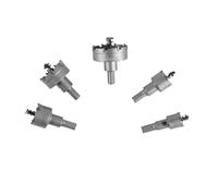 5 PCS ZONADAH Carbide Hole Cutter 20-50mm Heavy Duty Metal Hole Saw Drill Bits Set Hole Saw Cutting Bits 20mm 25mm 30mm 40mm 50mm 5 Size Hole Cutter for Concrete Metal Wood