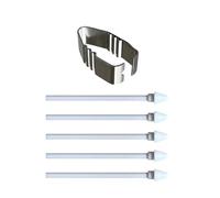5 Pen Refills with Clip for Tab S11 / S11Ultra Stylus, White | Multifunctional Clip for Tab S11 / S11Ultra Stylus, Portable Design Pen Attachment for Artists, Easy to Change