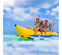 5 people,Inflatable Banana Boat, 3-8 Seater Banana Boat, Flying Fish Tow Tube Water Park Game, Inflatable Surf