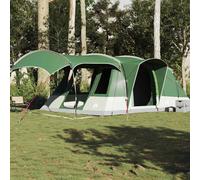 (green) vidaXL Camping Tent Tunnel 5-Person Waterproof Lightweight Tent Dome Tent