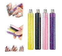 5 Petal Flower Nail Dotting Pen, 1.8mm Fine Tip Rhinestone Picker, One Stroke Flower Design Tool, DIY Nail Art Dotting Tool for Manicure Craft